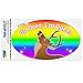 Oh Deer I'm Queer Rainbow Pride Gay Lesbian Funny Automotive Car Refrigerator Locker Vinyl Euro Oval Magnet