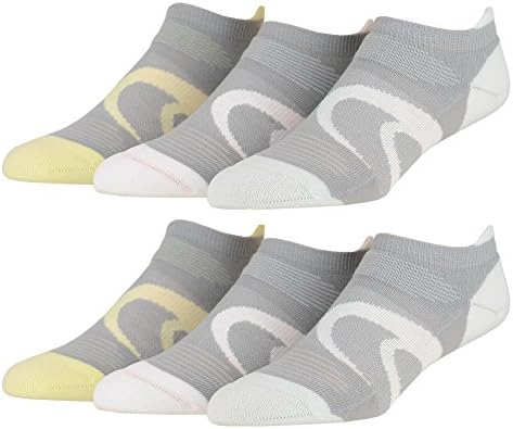 Asics Women's Running Intensity Single Tab Socks Bundle Midgrey M (6 Pairs)