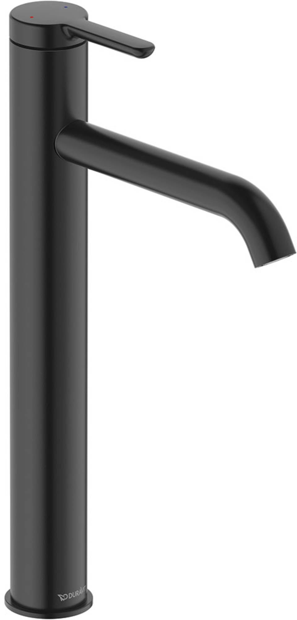 Duravit C11010 C6 washbasin Mixer tap, matt Black, XL