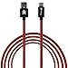 Besty-Innovations Nylon Braided USB Type C to USB 3.0 Type A Data and Charging Cable for Google Pixel, OnePlus 3T, Samsung Galaxy S8, Huawei Honor 8, Nexus 5X / 6P and More, 6.6 Feet/2M (Black Red)