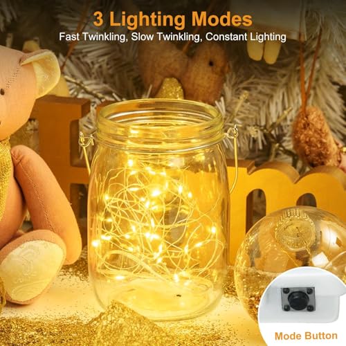 30 Pack Fairy Lights Battery Operated [3 Modes], 7ft 20 Led Twinkle Lights String Lights, Bulk Small Mini Silver Wire For Wedding,Party,Table Centerpieces,DIY Crafts,Christmas Decor, Warm White