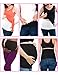 Womens Maternity Belly Band 2 Pack Comfort Support Bands for Pregnancy White,Black M