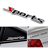 Mostsola 3D Sports Word Chrome Metal Car Sticker Emblem Badge Decal Auto