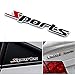 Mostsola 3D Sports Word Chrome Metal Car Sticker Emblem Badge Decal Auto