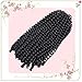 Gabrielle 3 Pack (8 Inch, 1B#) Spring Twist Hair Crochet Twist Synthetic Hair Extensions For Braids Spring Twist High Temperature Crochet Synthetic Fiber Spring Twist Hair 1B