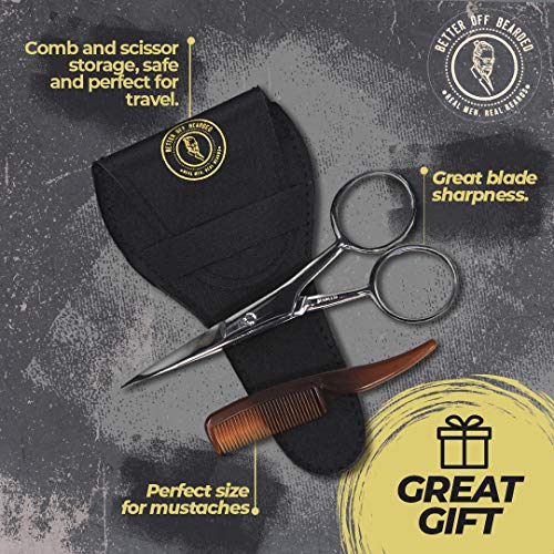 Mustache Grooming Kit Mustache Scissors For Men For Precise Facial