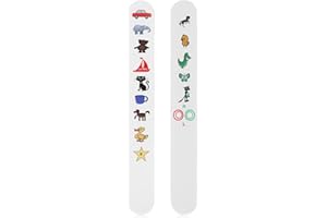 Check Vision Tester Stick, ANGGREK Kids Fixation Stick Vision Tester Clear Colorful Animal Patterns Coating Thicken Eye Test Card(No.1)