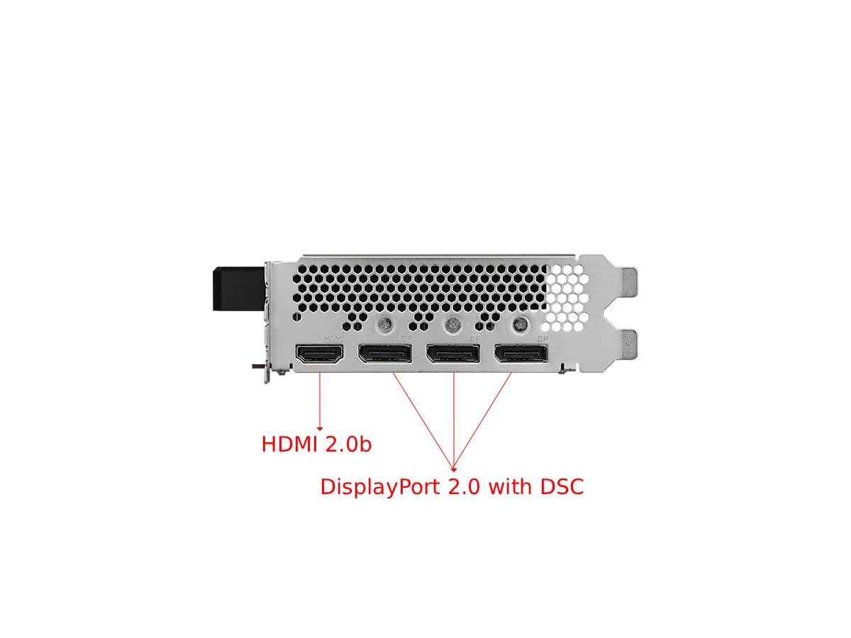 ASRock Intel Arc A380 Challenger ITX 6GB OC Graphics Card | Single Slot ITX | 2250 MHz | 6GB GDDR6 | DisplayPort 2.0 | HDMI 2.0b | 0dB Cooling | 8K Support | 500W | DirectX 12 Ultimate | PCle 4.0