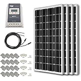 HQST 400 Watt 12 Volt Monocrystalline Solar Panel Kit with 40A MPPT Charge Controller
