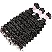 Miss GAGA 3 Bundles 9A Deep Wave (24 26 28) 100% Unprocessed Virgin Human Hair Brazilian Deep Wave 3 Bundles No Shedding Natural Black Color Can Be Dyed and Bleached
