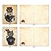 ‘Christmas Steampunk Cats’ Holiday Notes, Boxed Set of 10 Victorian Kittens Christmas Cards (4 x 5.12 Inch), Vintage Cat Portraits in Dandy Attire Cards, Feline Ladies and Gentlemen Cards M6554XSB
