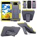 Cellularvilla Kickstand Case For BLU Studio 5.5 D610a 3pc 3rd Gen Hard Soft Hybrid Kickstand Case with Holster Belt Clip Case Cover