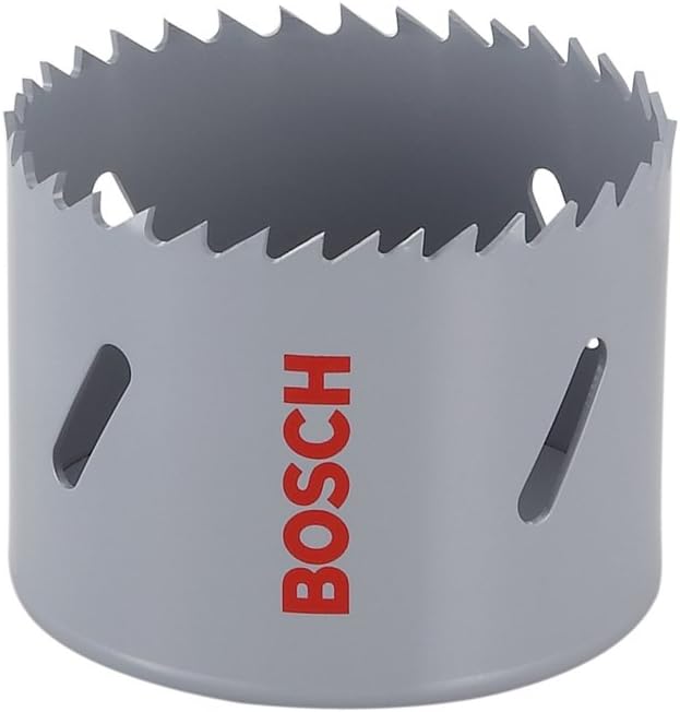 Bosch 2608580396 HSS Bi-Metal Hole Saw for Standard Adaptor 14 mm 9/16 inches, Gray, 68 mm