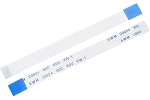 MECCANIXITY 20pcs FFC FPC Ribbon Flat Flexible Cables, 12 Pin 0.5mm Pitch 80mm Long (B Type) for LCD 3D Printer Camera DVD TV Laptop Audio