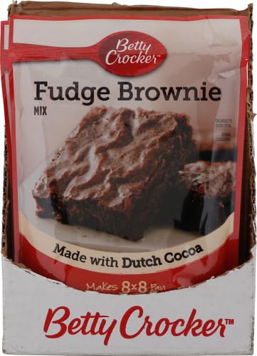 BETTY CROCKER BROWNIE MIX FUDGE, 10.2500-OUNCE BOXES (PACK OF 18)