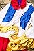 Adult Men Sultan Costume Emir Shah Rajah Little Mook Genie Arabian Nights Party (Medium/Large, Red/Blue/White)