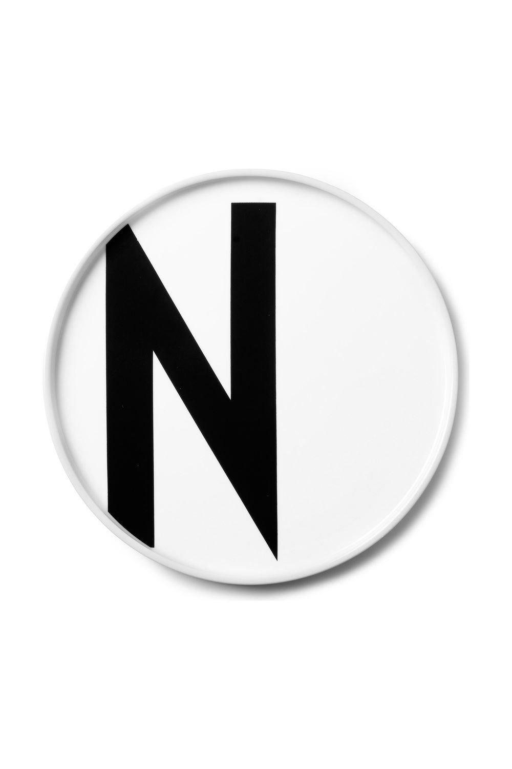 Design Letters Porcelain Plates (A-Z) | Ideal Gifts for Women, Men | White Plates for Table Decoration | Dinner Plates Dishwasher, Microwave Safe | Decorative Plate Designed in Denmark | Initial Plate