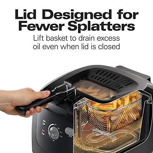 Hamilton Beach Electric Deep Fryer, Cool Touch Sides Easy to Clean