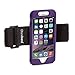 TuneBand for iPhone 6/6S (NOT for Larger Plus Models), Premium Sports Armband with Two Straps and Two Screen Protectors, Purple