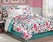 My Room Peace Out Girls Comforter Set With Bedskirt, Multicolor, Full
