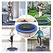 ANCHEER Foldable Mini Trampoline Rebounder, Quiet and Safe Bounce Spring Mini Bouncer Fitness Trampoline Rebounder for Kids Adults in Home/Garden/Office Cardio Trainer (40inch Blue)