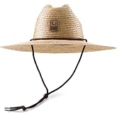 HUK Men's Crushable Straw Hat, Packable Wide Brim Fishing &amp; Beach Hat for Men