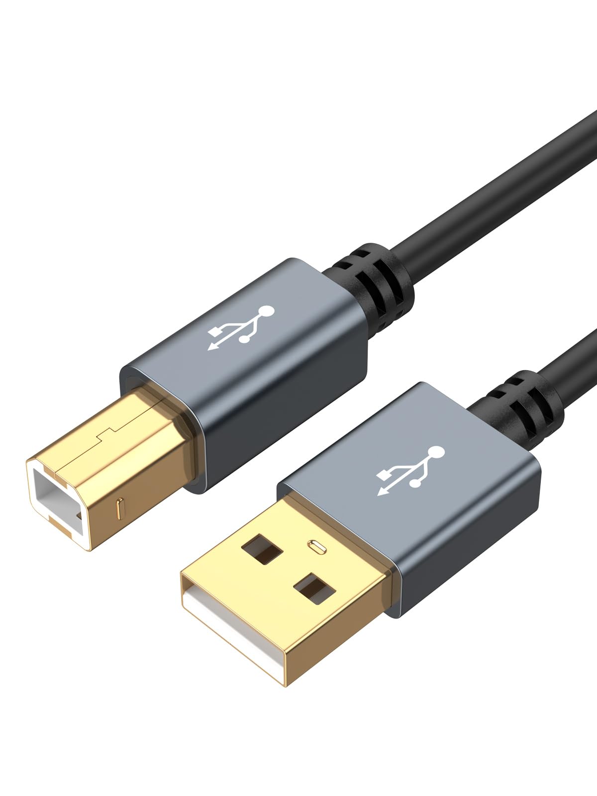 CableCreation USB Printer Cable 3M/9.8FT,USB 2.0 A Male to B Male Scanner Cord, USB MIDI Cable, Compatible with HP, Brother, Dell, Epson, Midi Keyboard, Instrument, Piano, Dac, Aluminium Case