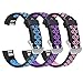 SKYLET Bands Compatible with Fitbit Ace Kids/Fitbit Alta Hr Bands Women Men, 3 Pack Soft Breathable Sport Wristbands Compatible with Fitbit Alta Small Large Black
