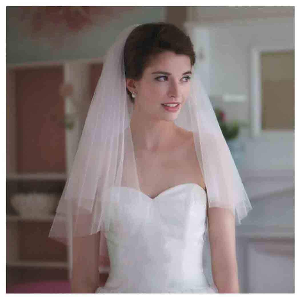 Raw edge veil Clearance