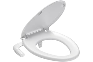SAMODRA Bidet Toilet Seat Bundle with Soft Close - Non-Electric Dual Nozzle System, Quick-Release for Easy Installation & Clean (Elongated Seat & Bidet Bundle)