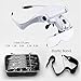 Wallfire Head Magnifier Glasses Head Mount Magnifying Glasses with LED Light for Reading Professional Headband Magnifier Hands Free for Jewelers, Crafts