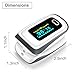 CKeep Fingertip Pulse Oximeter Blood Oxygen Saturation Monitor With OLED Screen and Batteries