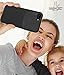Vena VN1800 iPhone 8 Plus, 7 Plus Case, [Harmony] Wave Texture [Hybrid Clear Back Panel][Corner Guard Drop Proof] Slim Fit Cover, Jet Black