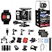 AKASO EK7000 4K WiFi Action Camera 30m Waterproof Camera Remote Control 12MP Underwater Camera with Helmet Accessories Kit - Black