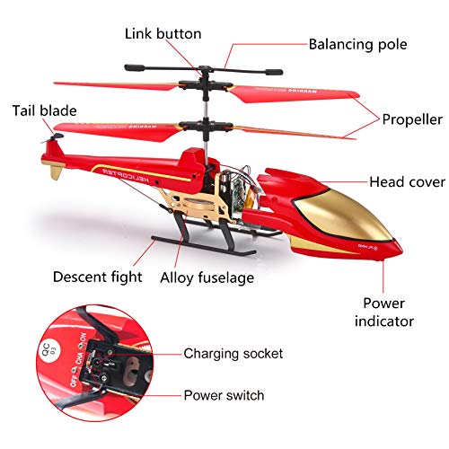 Remote Control Helicopter 3.5 Channel RC Helicopter Remote Helicopter with Gyro Gifts Toys for Boys Kids