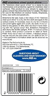 HG Stainless Steel Protector 125ml Polish & Shine for Metal Surfaces view 4