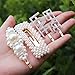 Pearls Hair Clips for Women Girls, Allucho 10pcs Fashion Gold Bows/Clips/Ties/Hairpins/Barrettes for Party Wedding (8 PCS pearl and letter hair clips)