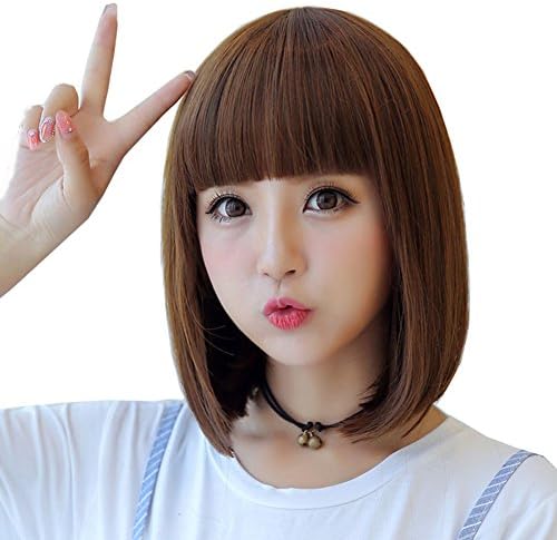 ウィッグ フルウィッグ ボブ 斜め前髪 セミショート ふんわり ゆる可愛い 小顔 高品質 耐熱 つけ毛 ネット付 B077jncvtb 600円 セール開催中最短即日発送 新作 人気 送料無料 激安 お買い得 キ フト
