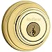Kwikset 985 Double Cylinder Deadbolt featuring SmartKey in Polished Brass