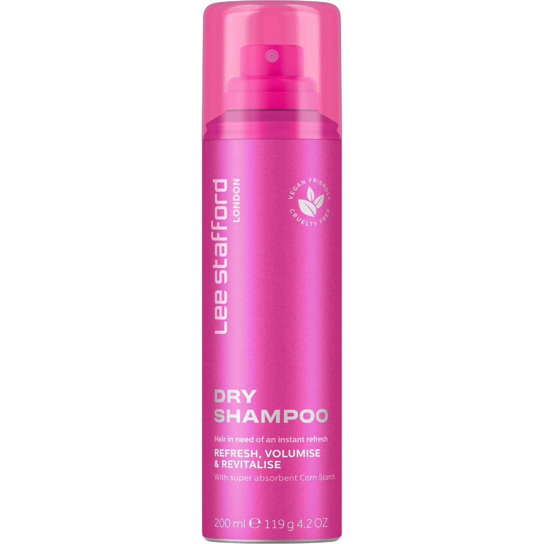 Lee Stafford Dry Shampoo | Styling - Deep Instant Hair Refresh & Retouch, Volumising Powder Spray, Absorbs Oil & Dirt between Washes for a Quick Cleanse, No RInse, for Men & Women, 200 ml