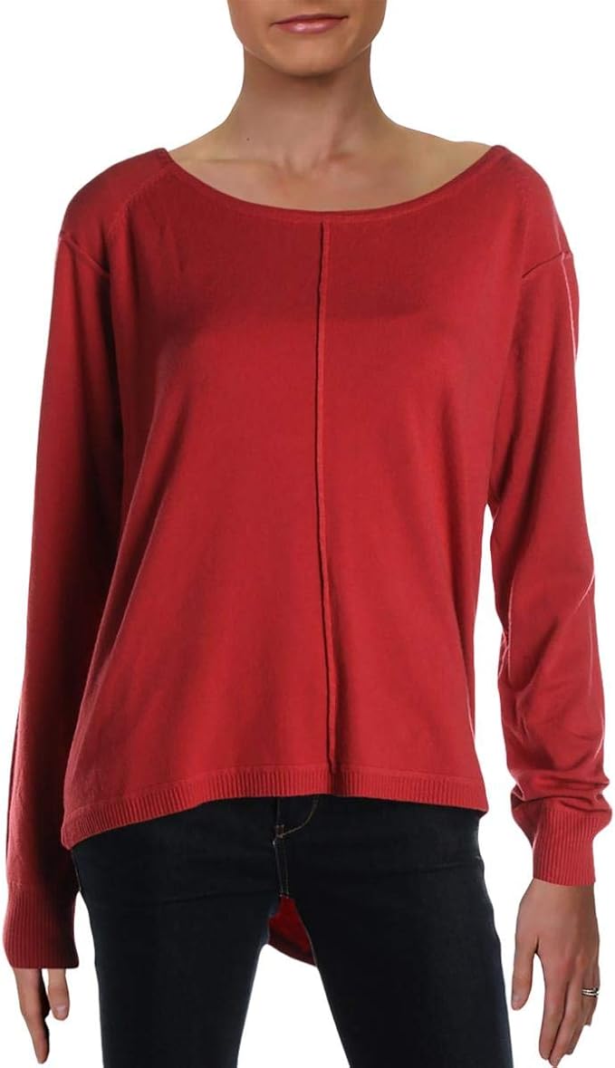 Vila Milano Womens Hi-Low Pullover Crewneck Sweater at Amazon Womenâs Clothing store