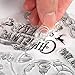 Kesoto 6 Pieces Christmas Theme Clear Stamps Scrapbooking Album Paper Cards Making Decoration