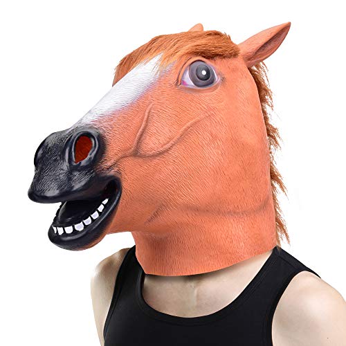 Halloween head mask - horse head mask for halloween costume party…