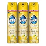 Pledge Lemon Enhancing Polish Yellow,9.7 oz, 3 Count