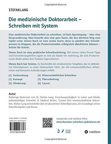 Die Medizinische Doktorarbeit Schreiben Mit System Eine Praktische Lang Dr Stefan Amazon De Bucher