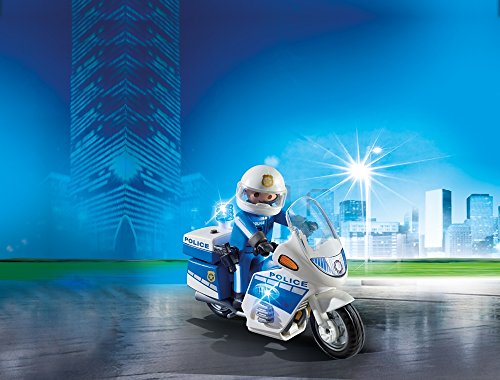 PLAYMOBIL City Action 6923 Motorradstreife mit LED-Blinklicht, Ab 5 Jahren – Bild 5