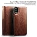CASEOWL Case Wallet with Magnetic Detachable Case,9 Card Slots,Wrist Strap, 2 in 1 Folio Flip Premium PU Leather Wallet Case for X/XS/10/10s 5.8 inch (Brown)