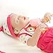 NPK Collection Reborn Baby Doll realistic baby dolls 22 inch Vinyl Silicone Babies Doll Newborn real baby doll Pink sleeping doll