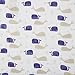 aden + anais Issie Security Blanket; 100% Cotton Muslin; Satin Trim; 2-pack; High Seas - Whales