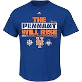 New York Mets Majestic 2015 National League Champions Locker Room T-Shirt - Royal